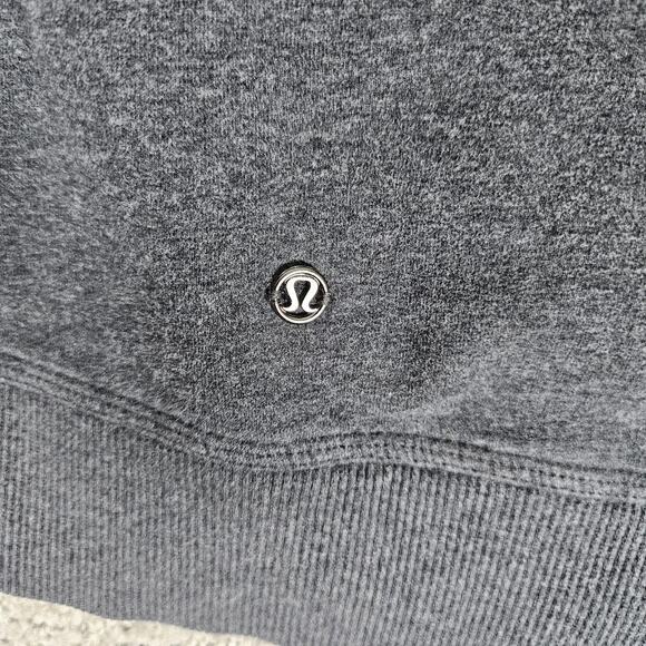 Lululemon Hoodie Womens 6 Heather Grey Stress Less French Terry Slim W3G66S - Picture 7 of 14